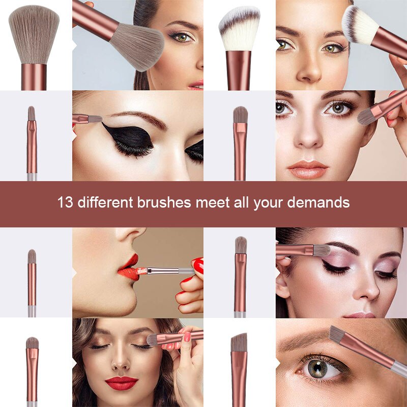 8-13Pcs Makeup Brushes  For Cosmetics Foundation