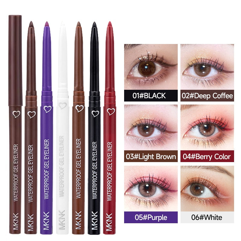 Waterproof Eyeliner Gel Pencil Red Brown
