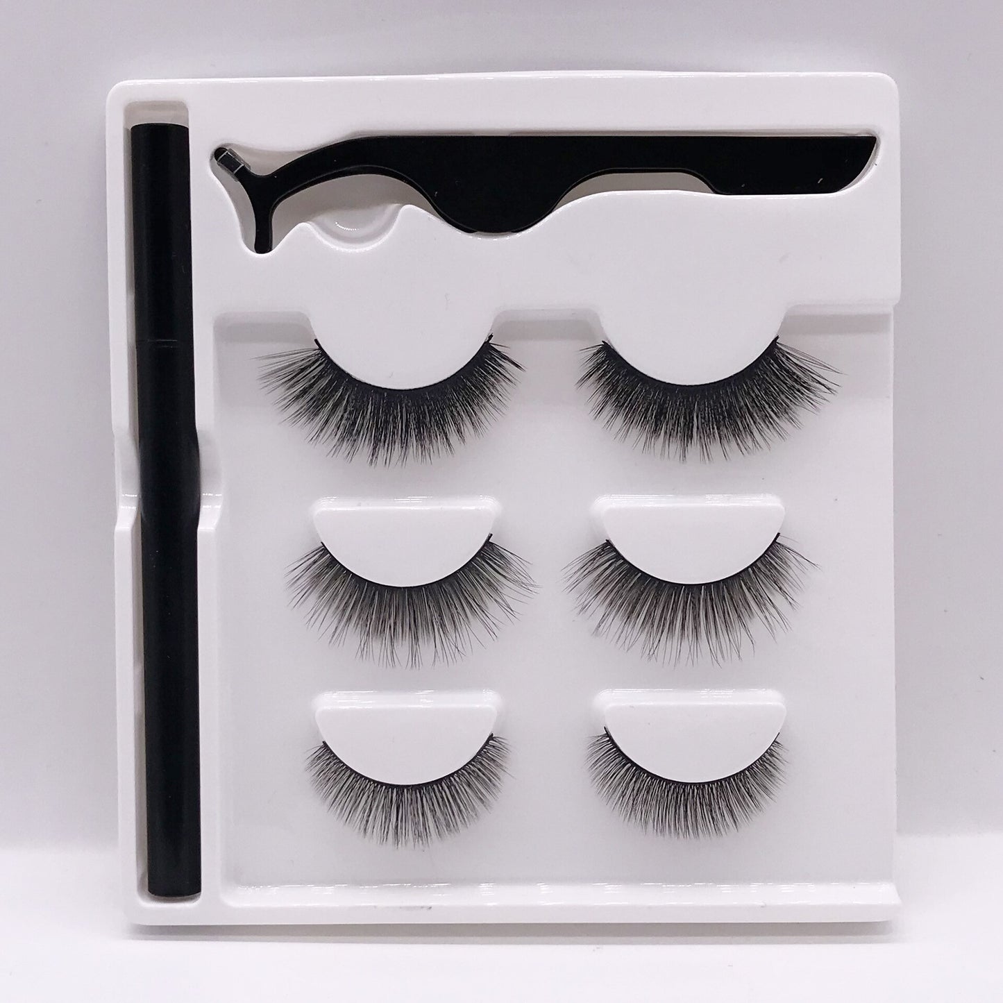 3 Pairs Fashion Magnetic False Eyelashes Waterproof Magnetic