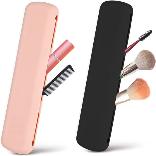 Silicone Holder Case Portable Cosmetic Face Brushes Travel Bag