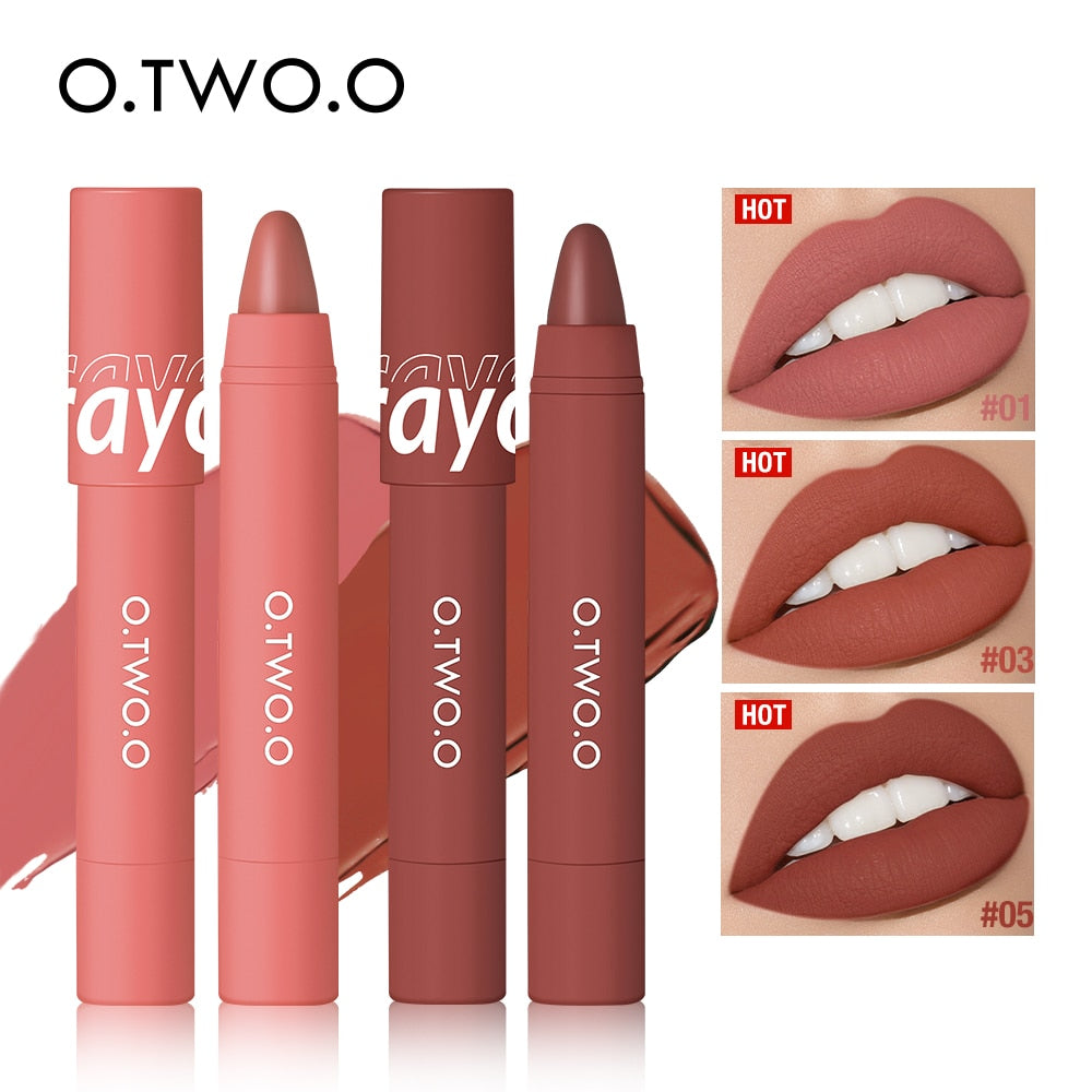 Lipstick Pencil Lip Liner 6 Colors Velvet Matte