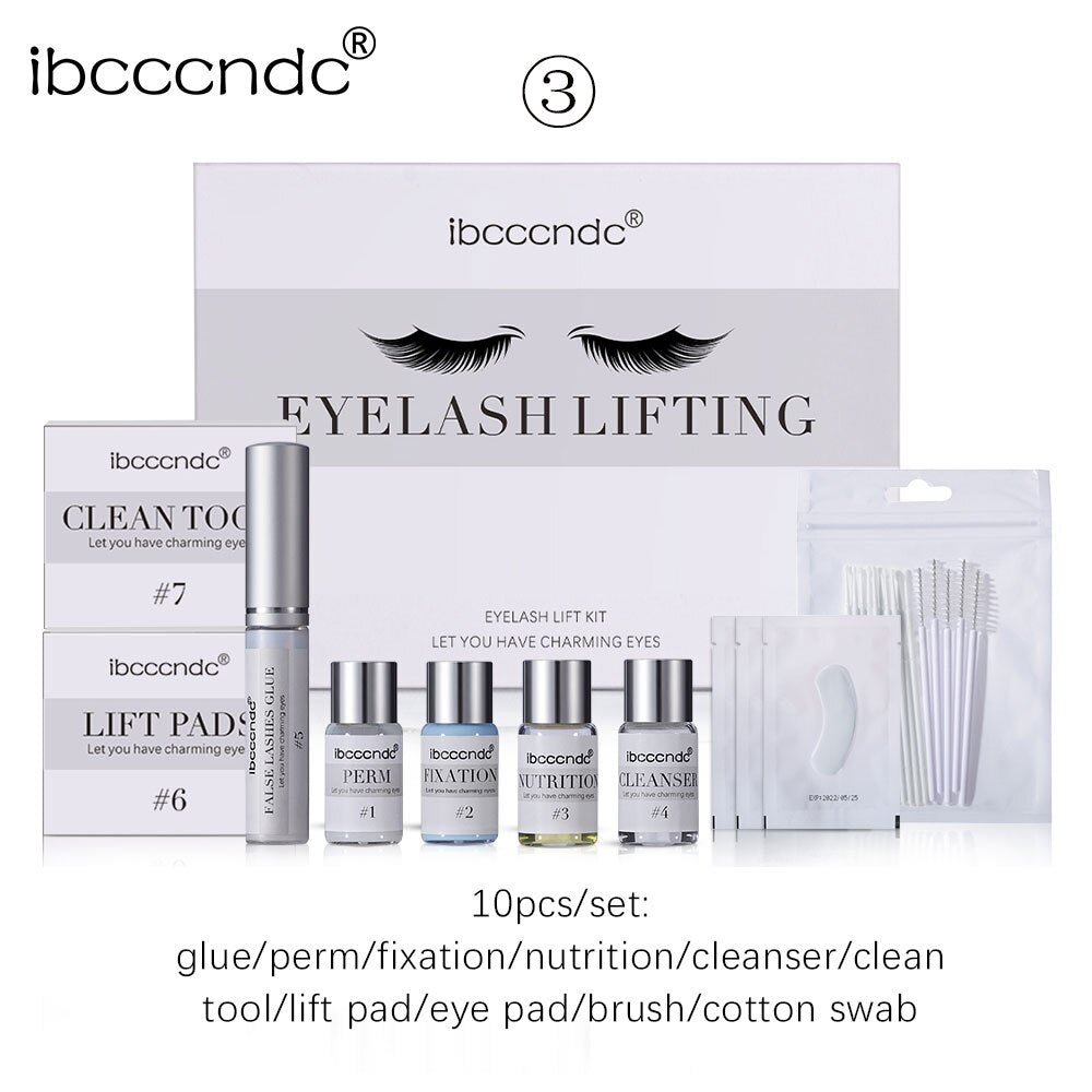 2023 New Lash Lift Set Eyelash Perm Kit Lash Curling Eyelash Extensions Eyelash Makeup Tool Cling Film Lifting Pad Dropshipping