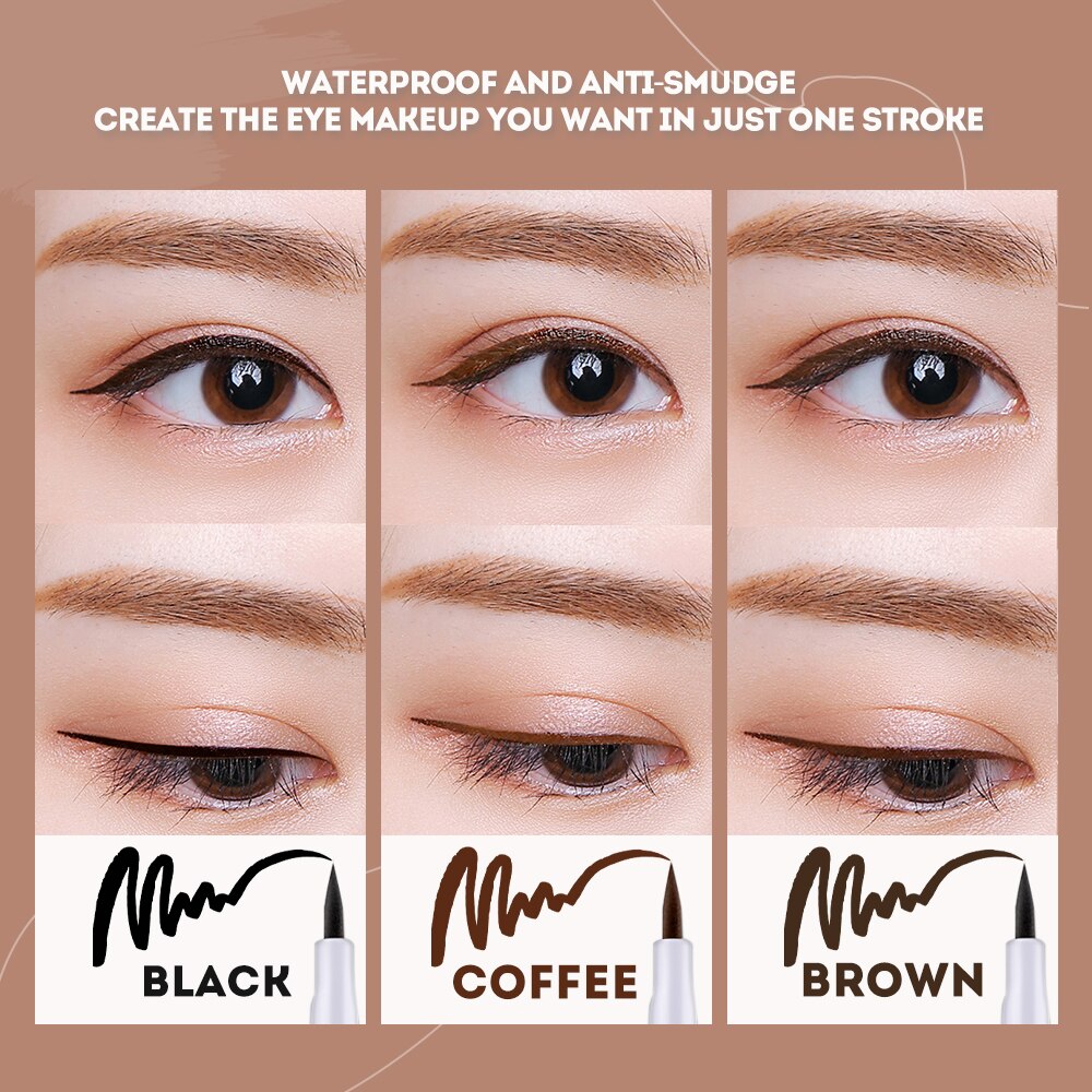 1PC Black Brown Liquid Eyeliner Pen
