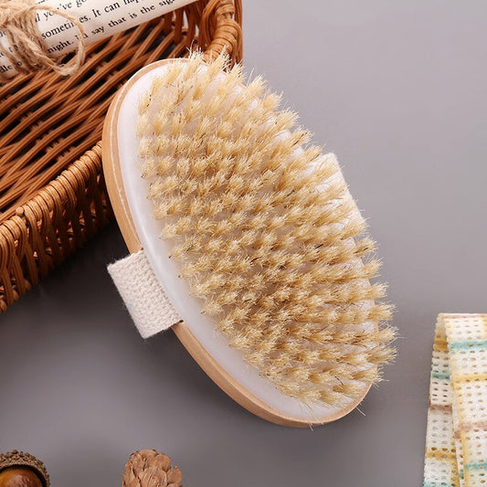 Wet Dry Skin Body Natural Bristle Brush