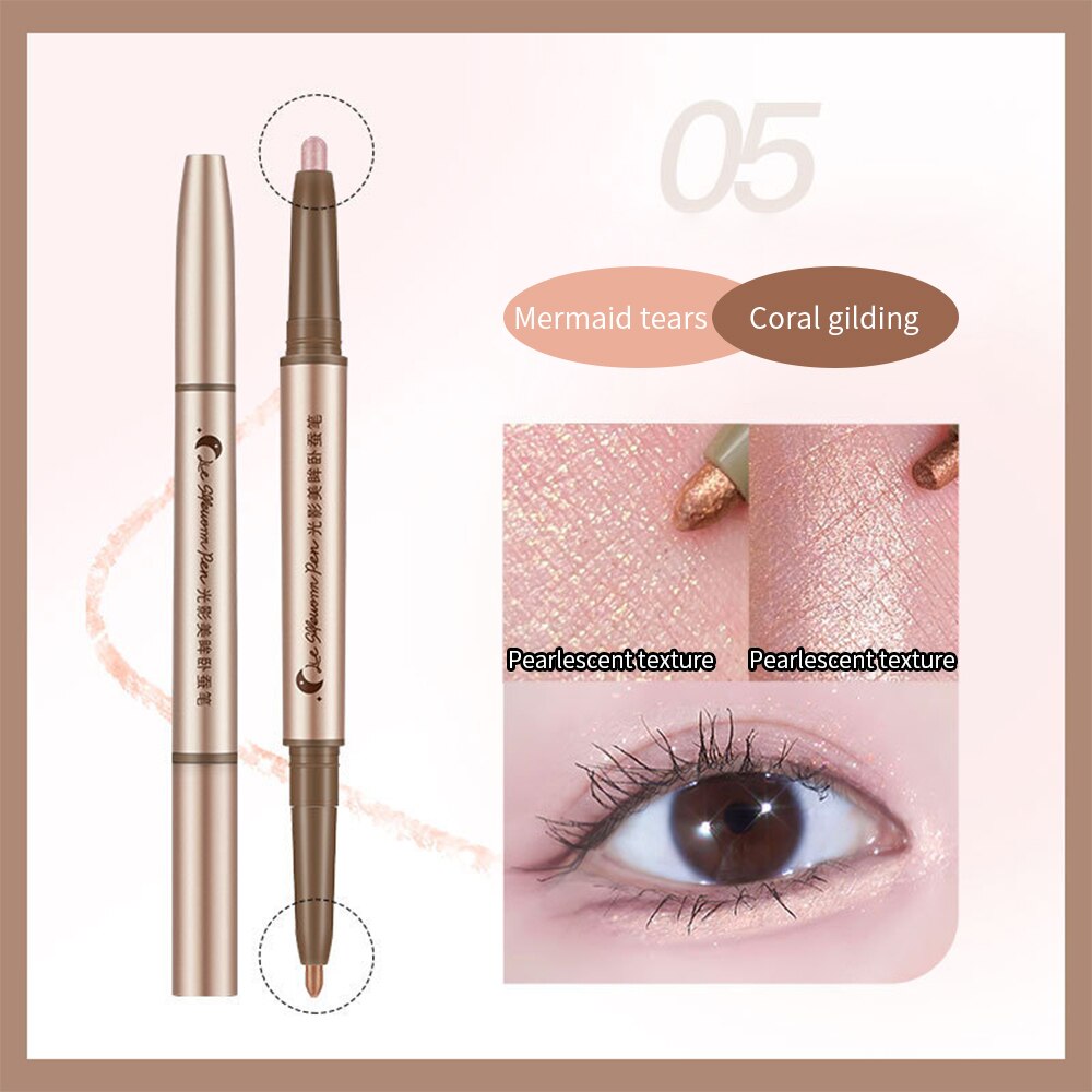 1PC Two-color Eyes Brightening Pearl High-gloss Eyeliner