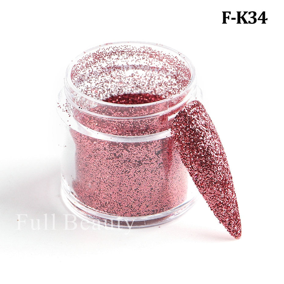 Shiny Glitter Sugar Sand Nails 3D Acrylic Flowers White
