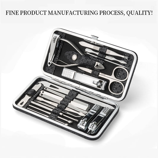 Manicure Cutters  Clipper Set Stainless Steel Ear Spoon Nail