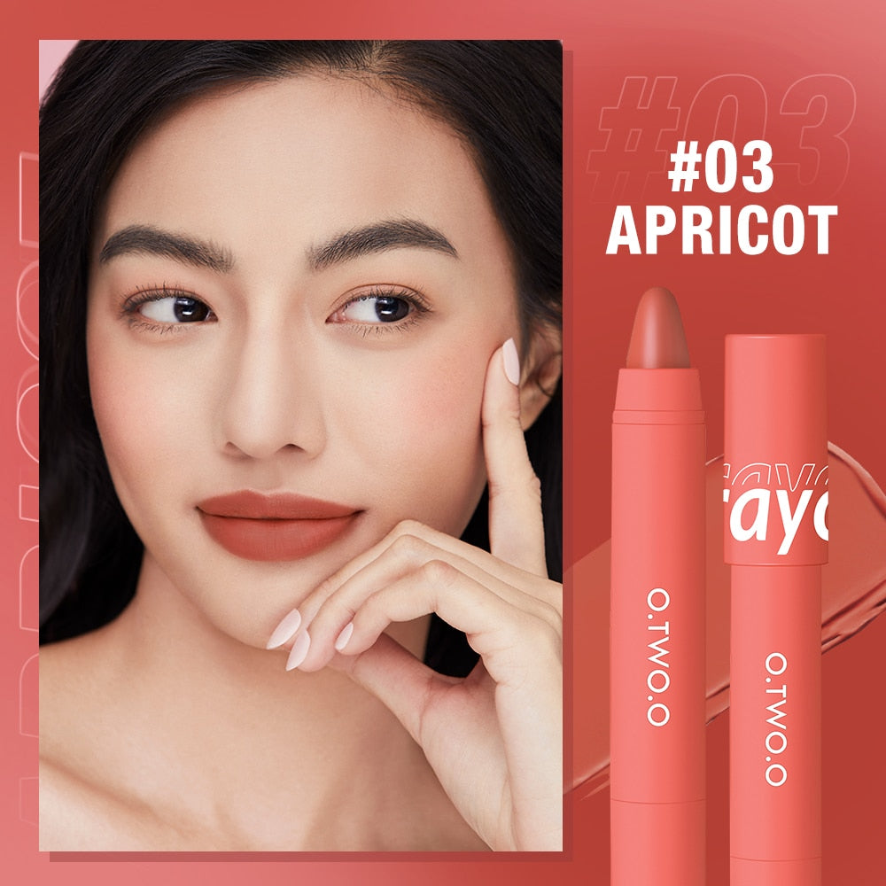 Lipstick Pencil Lip Liner 6 Colors Velvet Matte