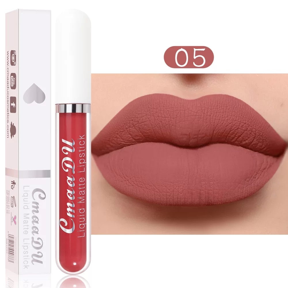 Velvet Matte  Cosmetics Waterproof Nude Liquid Lipstick