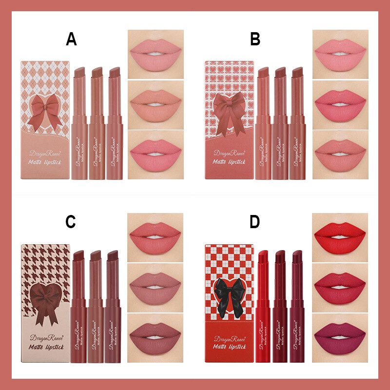 12 Color Matte Lipstick Nude Pink Matte