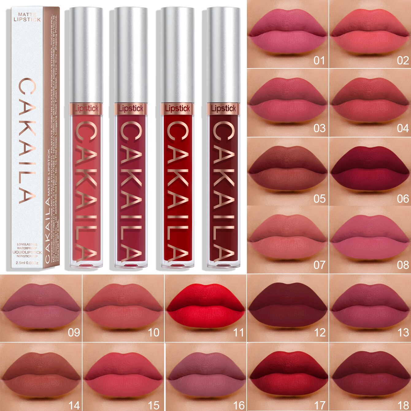 Gloss Long Matte Pink Velvet Lipstick