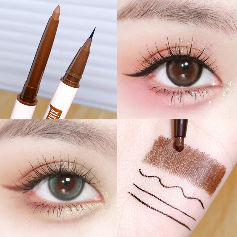 1PC Two-color Eyes Brightening Pearl High-gloss Eyeliner