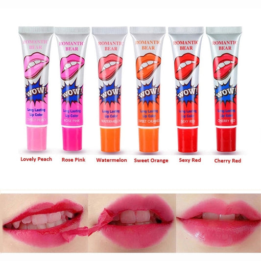 Romantic Bear 6 Colors Peel Off Lipstick