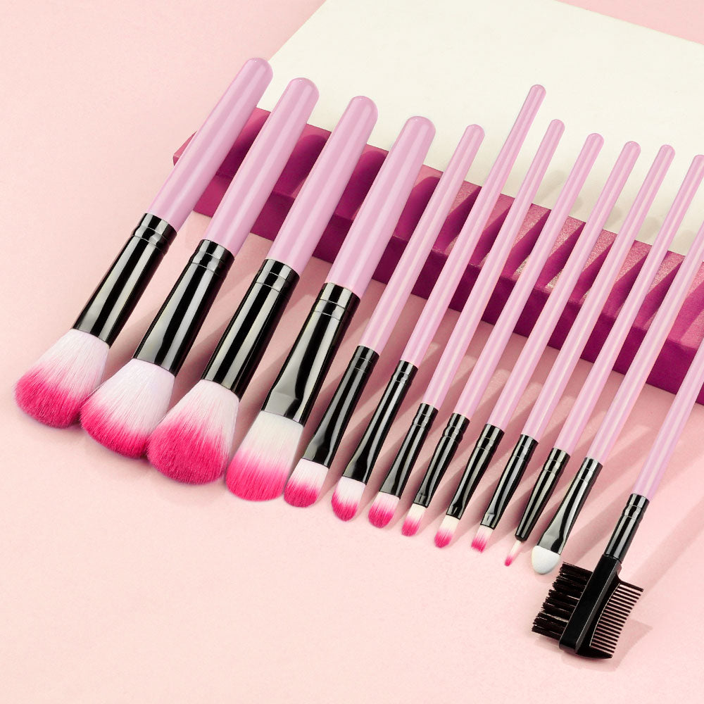 New Blue Soft Fluffy Makeup Brushes Set