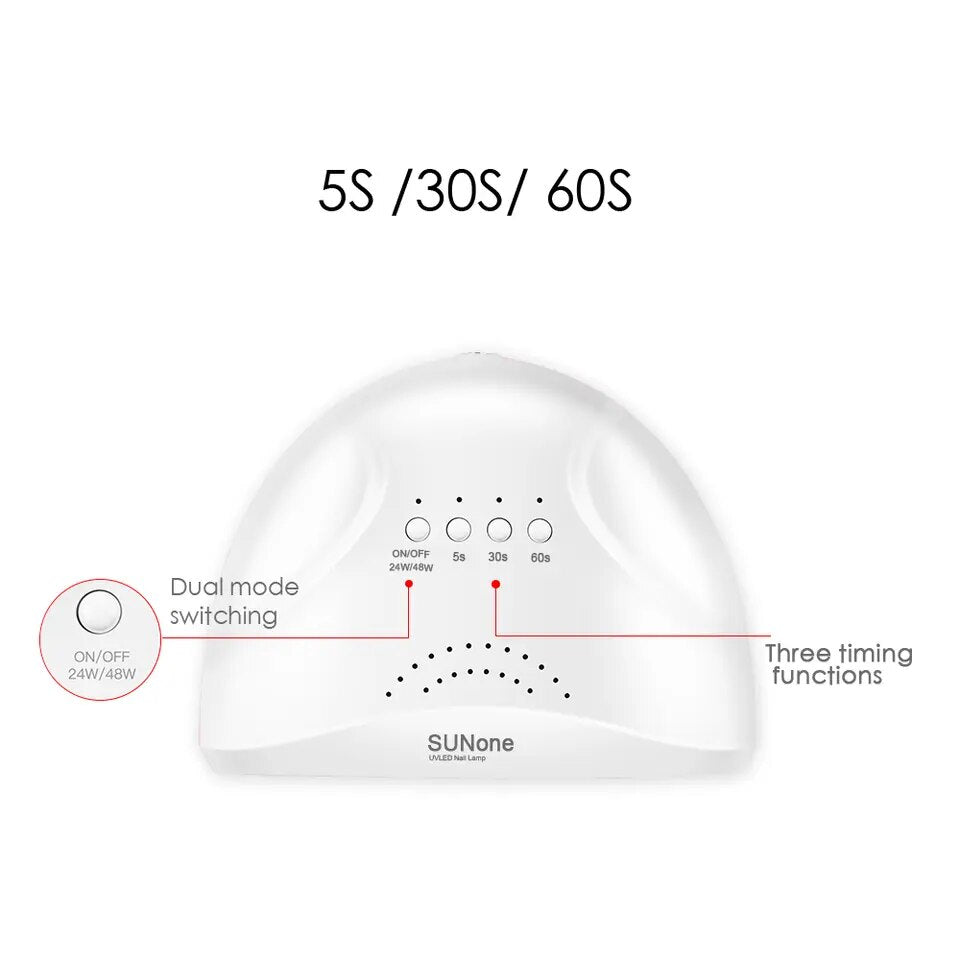 2023 Led Nail Lamp Dryer USB 24/48W Sunone LED Nail