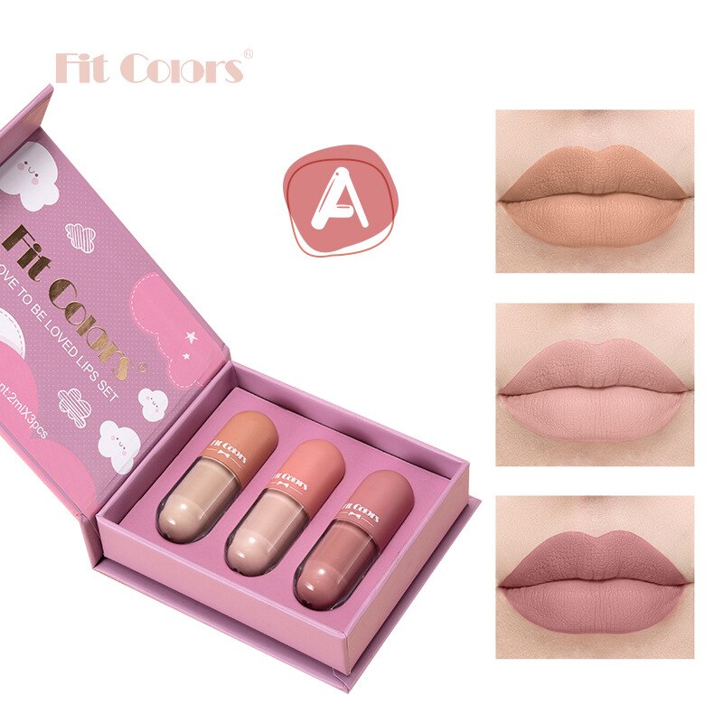 Nude Matte Mini Capsules Lip Gloss Waterproof
