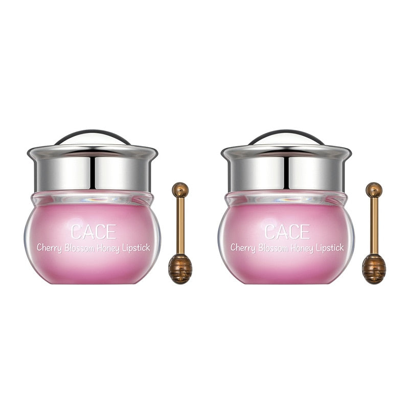 2/1 Pcs Pink Cherry Honey Moisturizing Lip