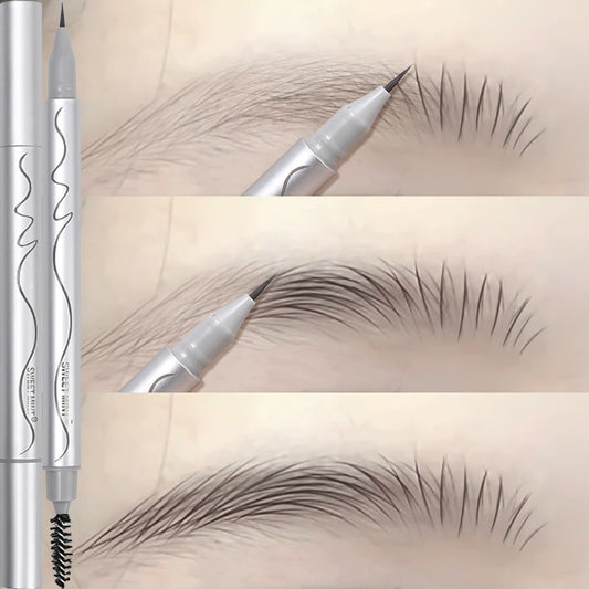 Waterproof Matte Eyebrows Pencil Sweat-proof Contouring 0.01mm Ultra Fine Eyebrow Pen Lasting Quick Drying Eyes Makeup Cosmetics