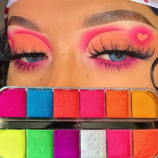 Matte Neon Eyeshadow Fluorescent Makeup