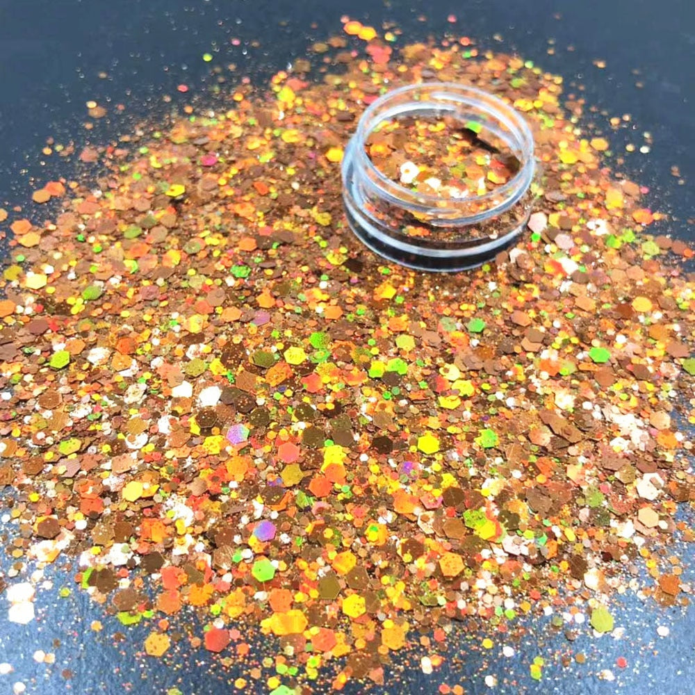 10g/Bag Iridescent Art Glitter Sequins Holographic Nail