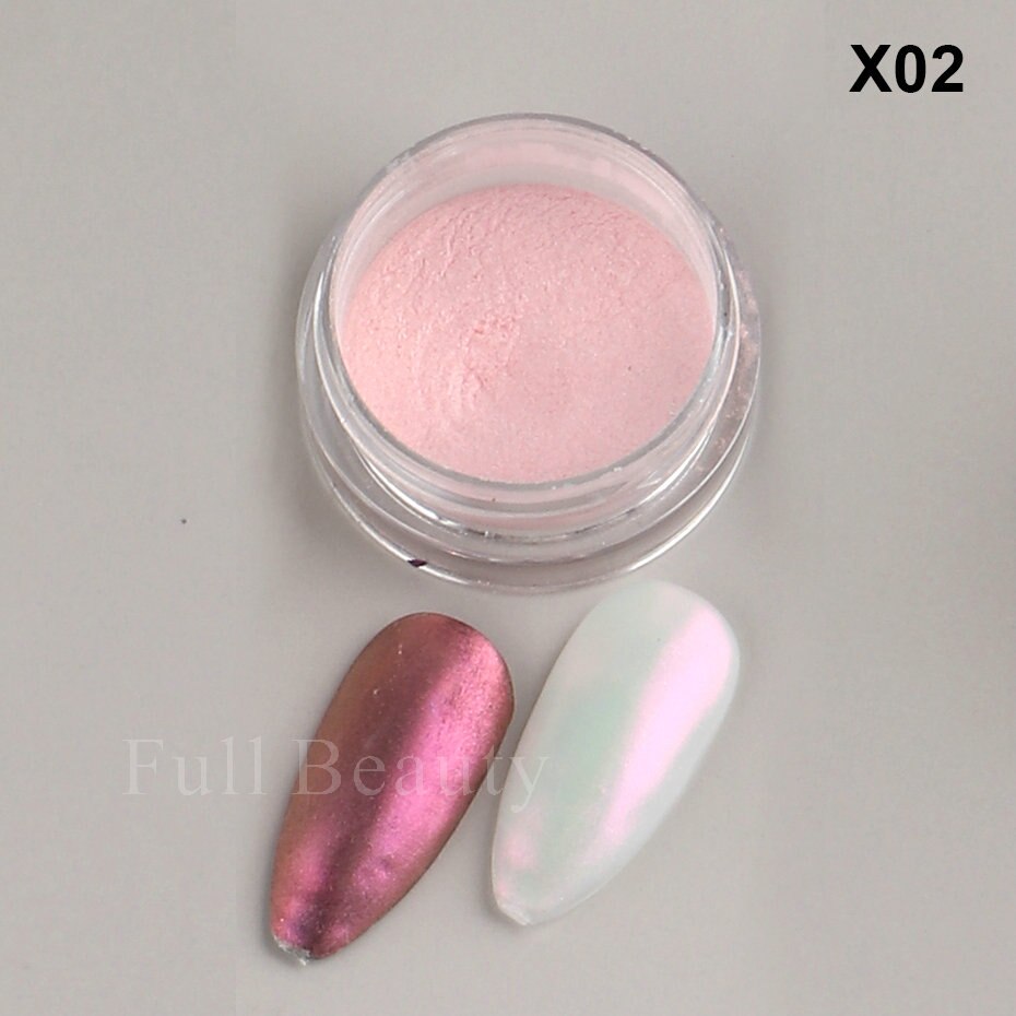 Neon Pigment Yellow Green Orange Rubbing Nail