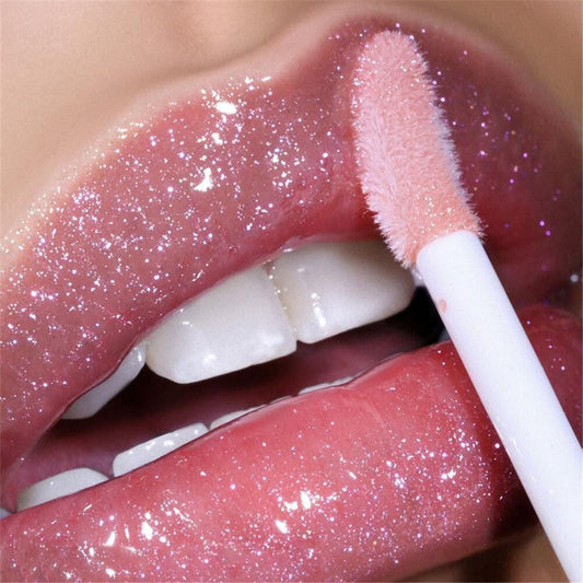 3D Lip Gloss Holographic Lip Plumping Shiny Pearl