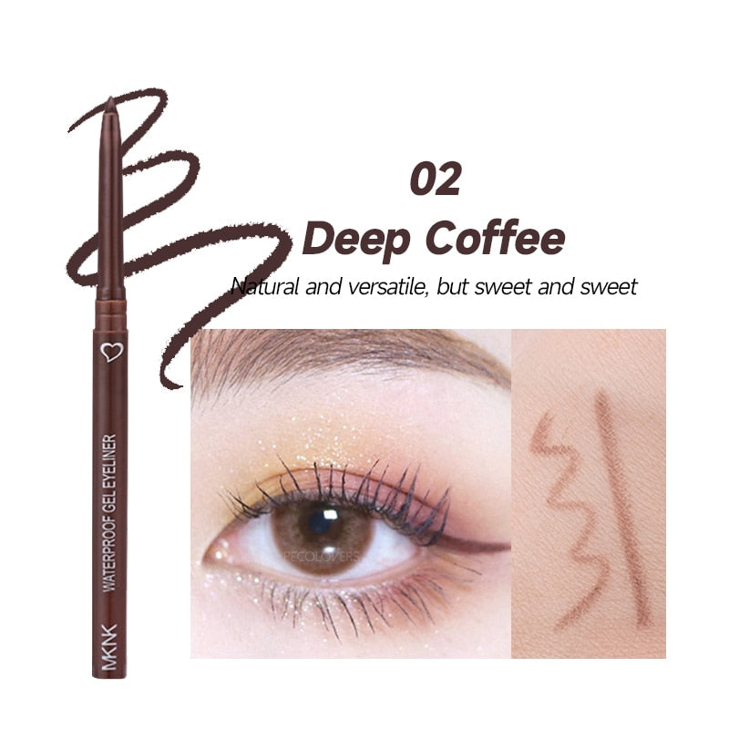 Waterproof Eyeliner Gel Pencil Red Brown
