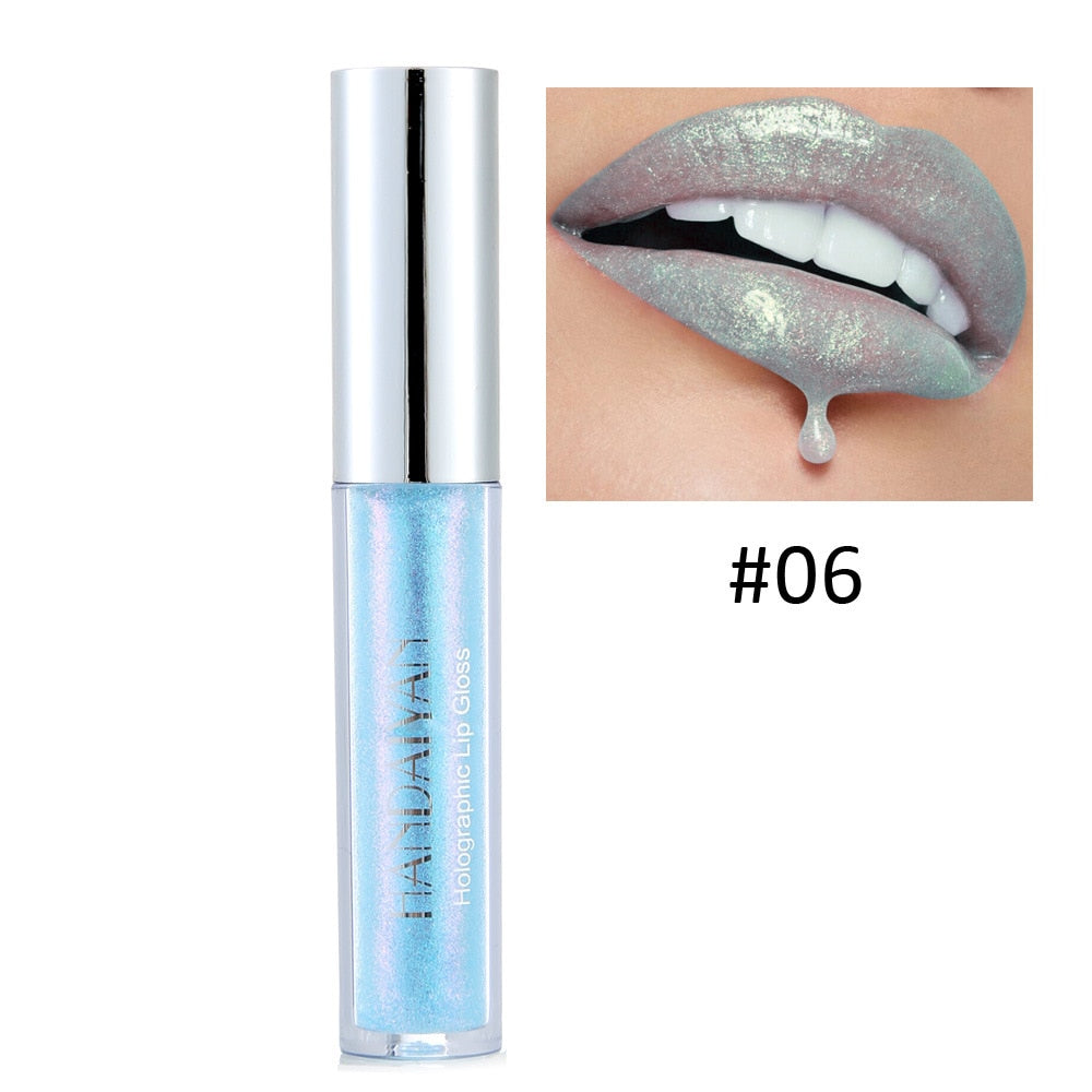 Handaiyan 6 Colors Gloss Glitter Red Nude Lipstick