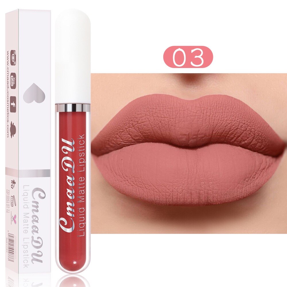 Velvet Matte  Cosmetics Waterproof Nude Liquid Lipstick