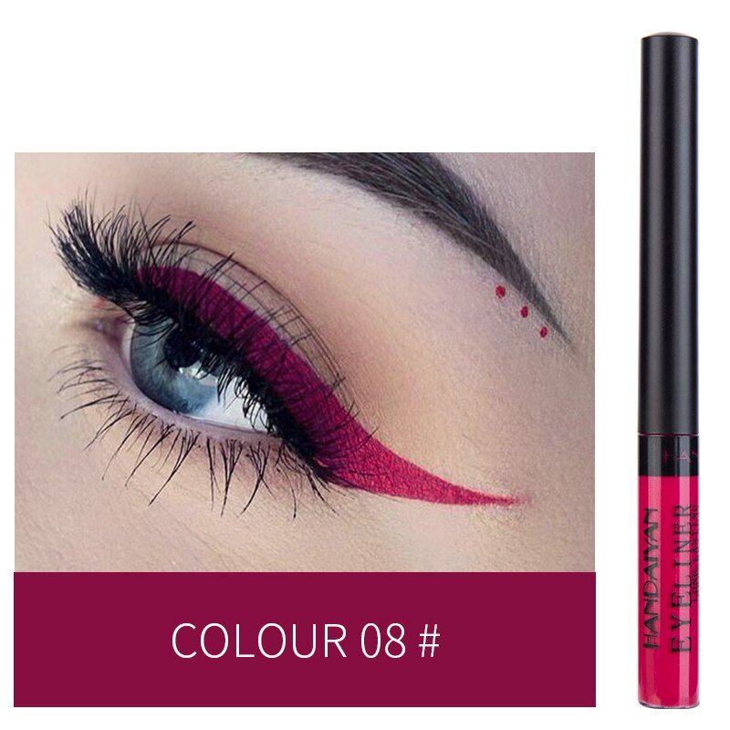 12 Colors Colorful Liquid Eyeliner Pen
