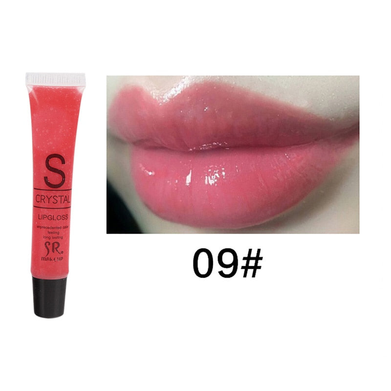 Gloss Glitter Lipstick Cherry Mineral Oil