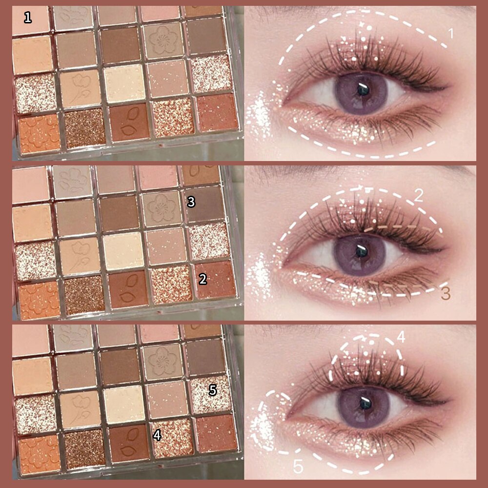 Cream Gliter for Eye Shadow Waterproof Makeup