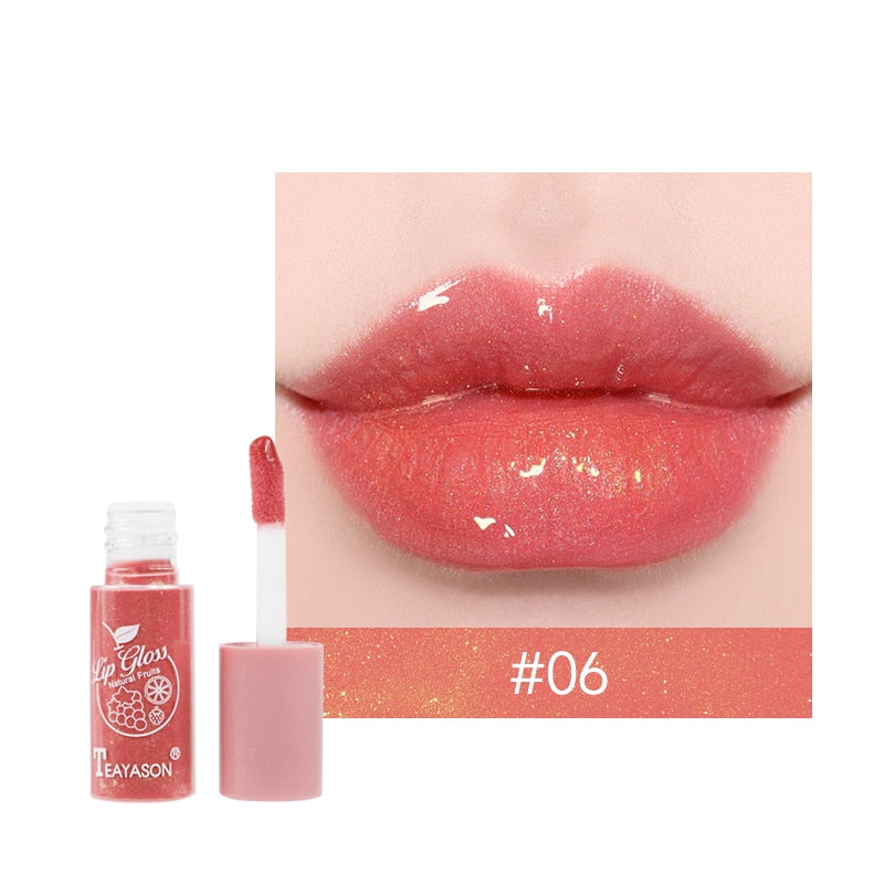 3D Lip Gloss Holographic Lip Plumping Shiny Pearl