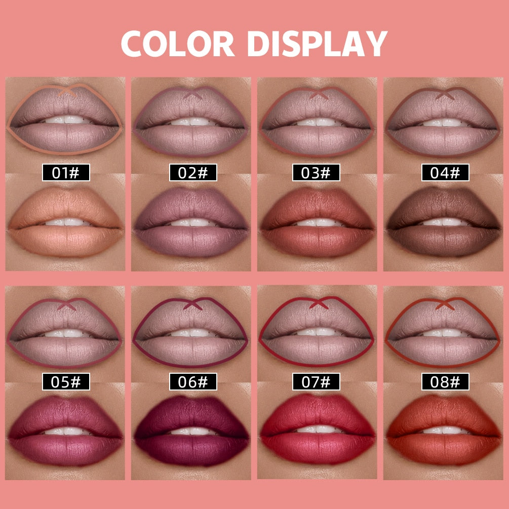 Matte Lipstick Pencil Lip Cosmetic