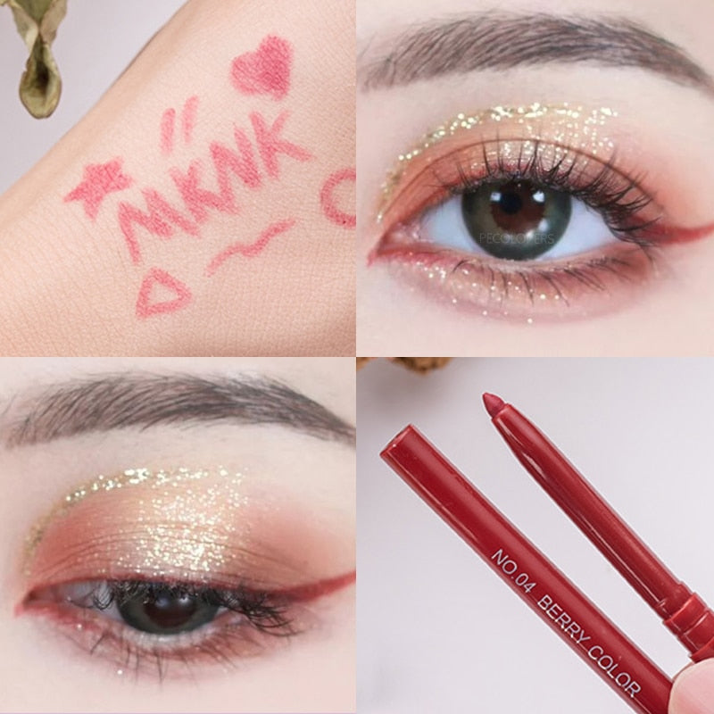 Waterproof Eyeliner Gel Pencil Red Brown