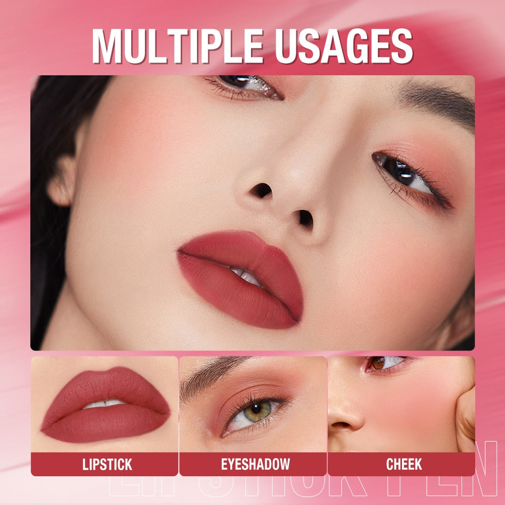 Lipstick Pencil Lip Liner 6 Colors Velvet Matte