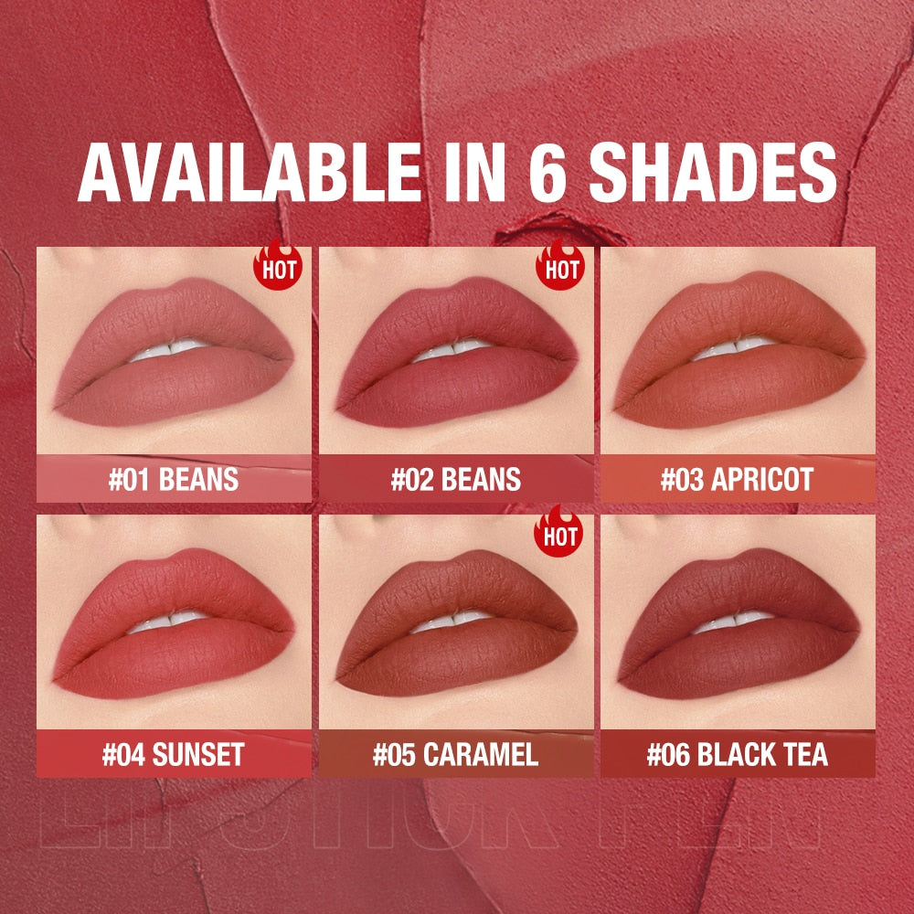 Lipstick Pencil Lip Liner 6 Colors Velvet Matte