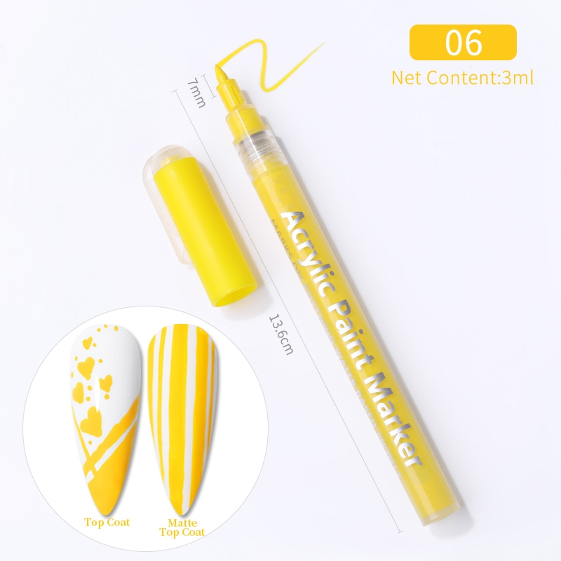 1 Pc Waterproof Nail Art Graffiti Pen
