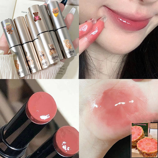 2023 Cute Bear Solid Lip Gloss Color Water