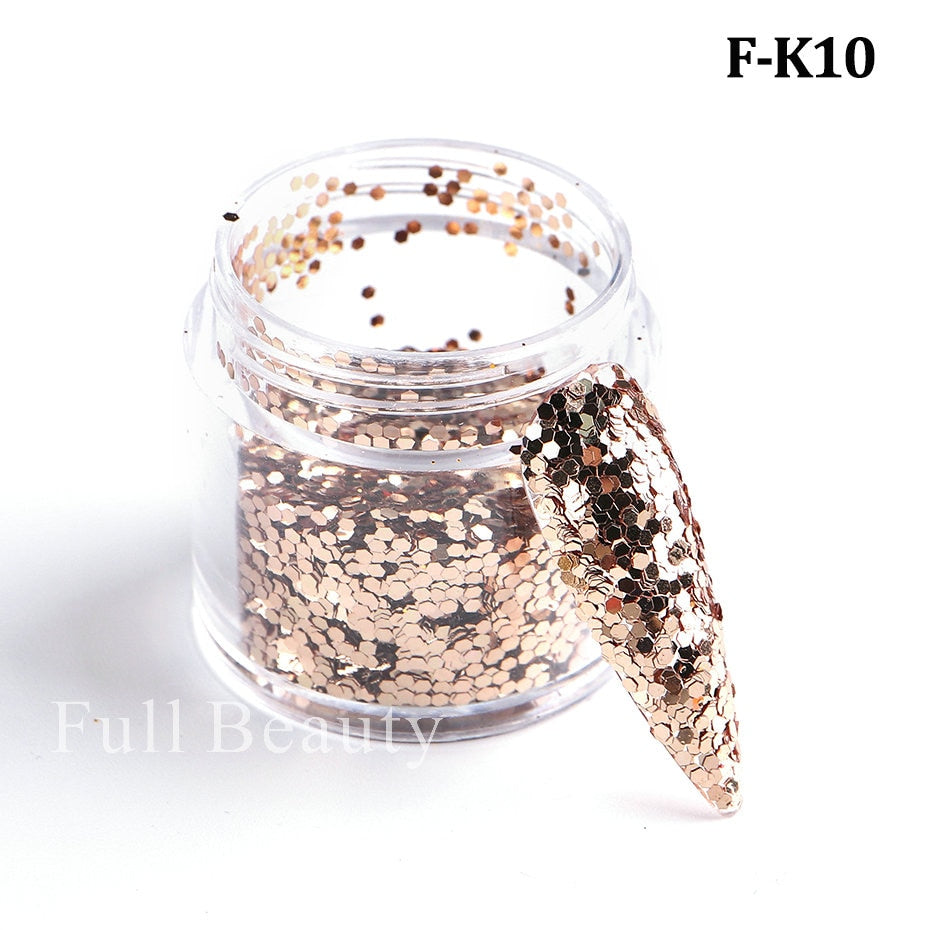 Shiny Glitter Sugar Sand Nails 3D Acrylic Flowers White