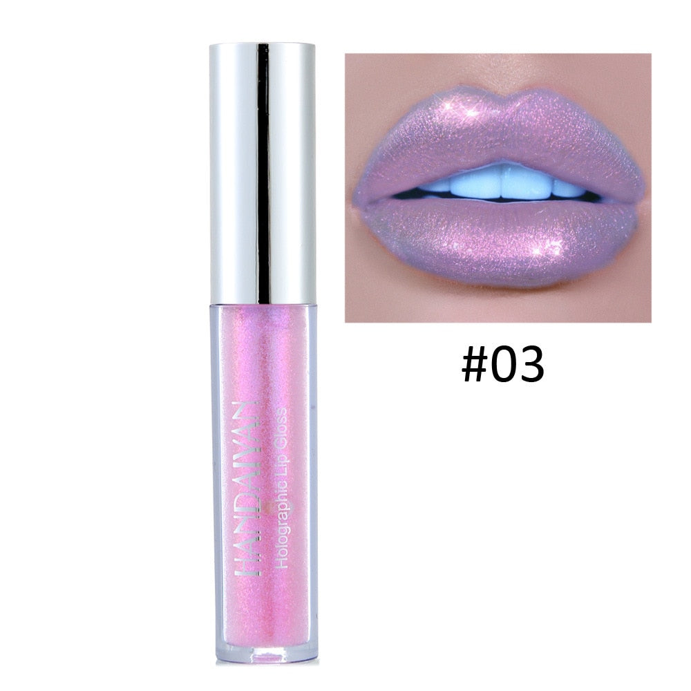 Handaiyan 6 Colors Gloss Glitter Red Nude Lipstick