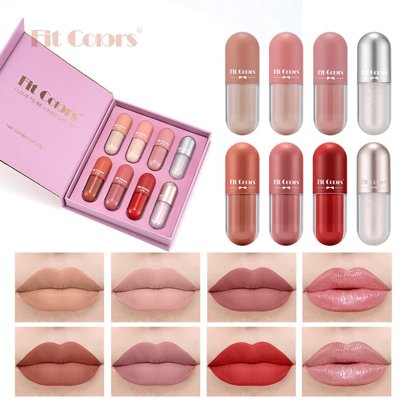 Nude Matte Mini Capsules Lip Gloss Waterproof