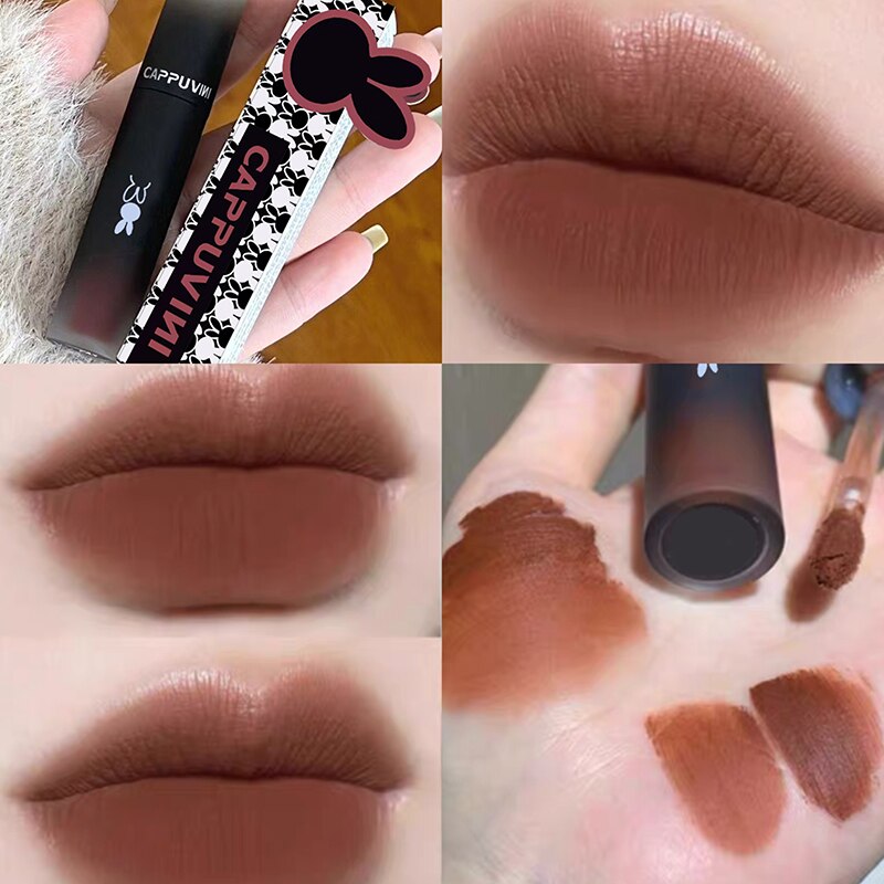 Retro Red Brown Tone Lipstick Mousse Matte
