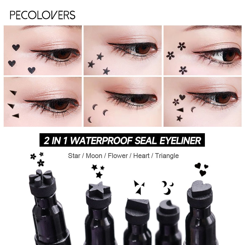 Double Head 2 In1 Waterproof Liquid Eyeliner