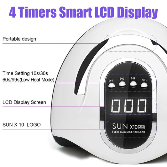 SUN X10 Max UV LED Gel 66LEDS  Lamp Nail