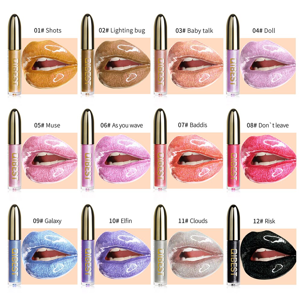 Vivid Lipgloss Glitter Shimmer Liquid Lipstick