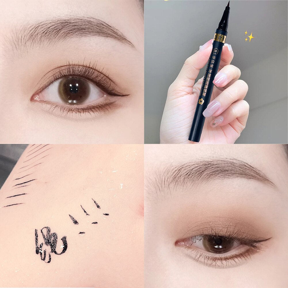 Matte White Black Liquid Eyeliner Pencil Waterproof