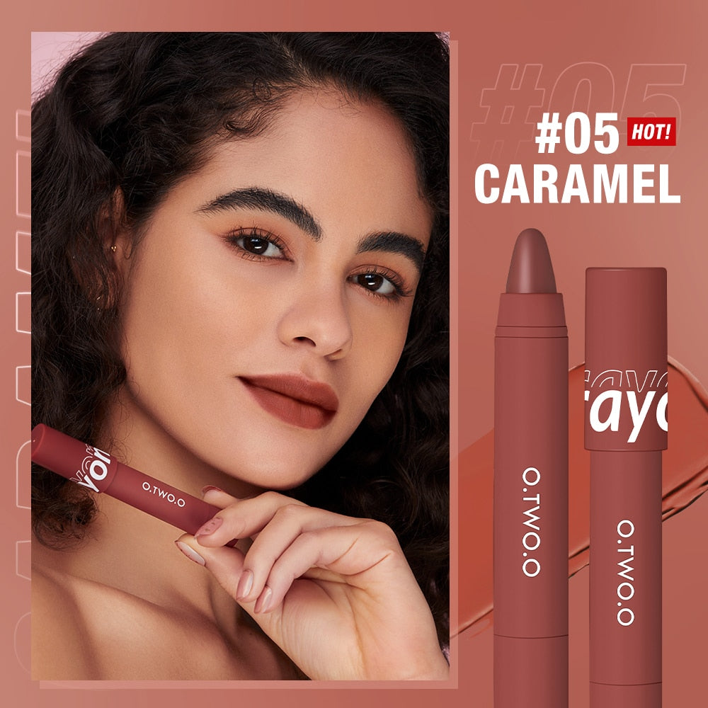 Lipstick Pencil Lip Liner 6 Colors Velvet Matte