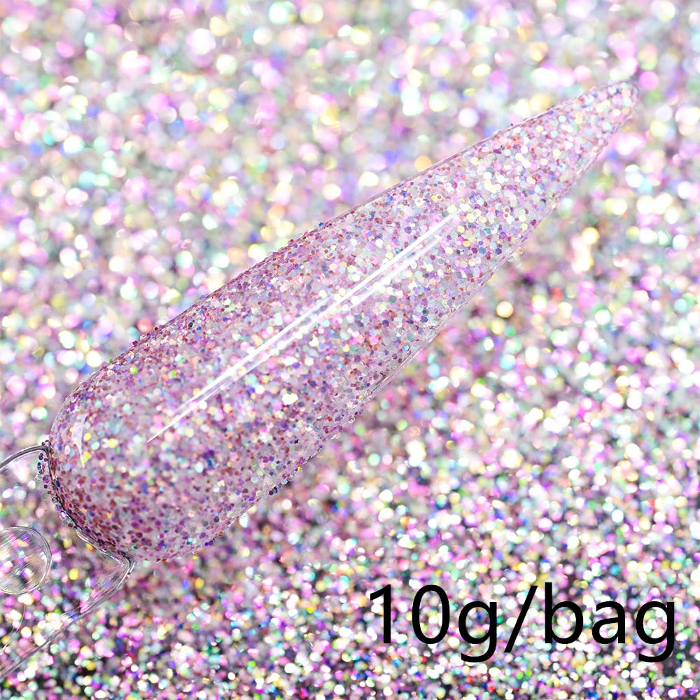 10g UV Color Changing Glitter  Mixed Nail