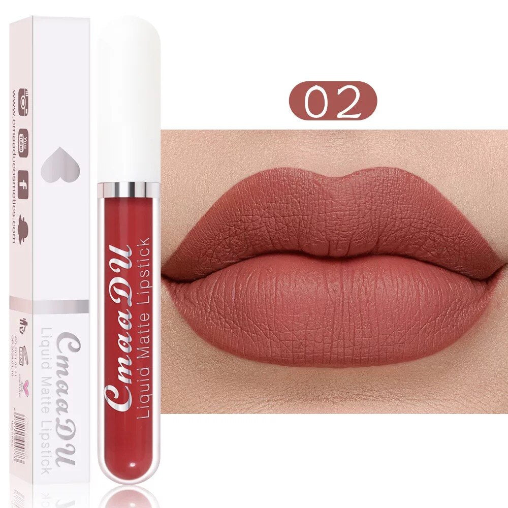 Velvet Matte  Cosmetics Waterproof Nude Liquid Lipstick